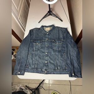 New Polo Ralph Lauren Blue Core Replen Long Sleeve Collared Trucker Jacket 3XB